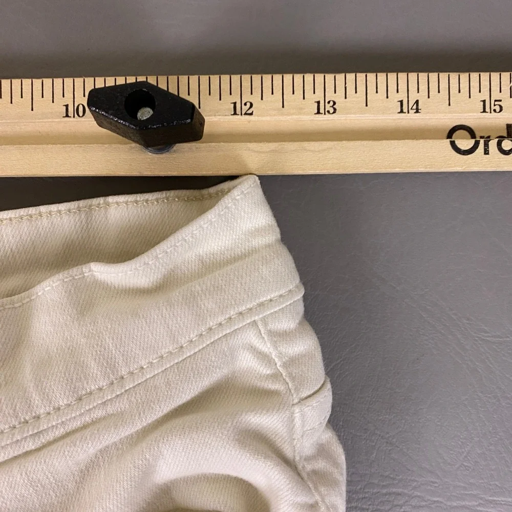 Mother High Waisted Weekender Skimp Jeans Women's Size 28 Antique White Flare